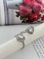 Adjustable Heart Diamond Ring - Rosalie