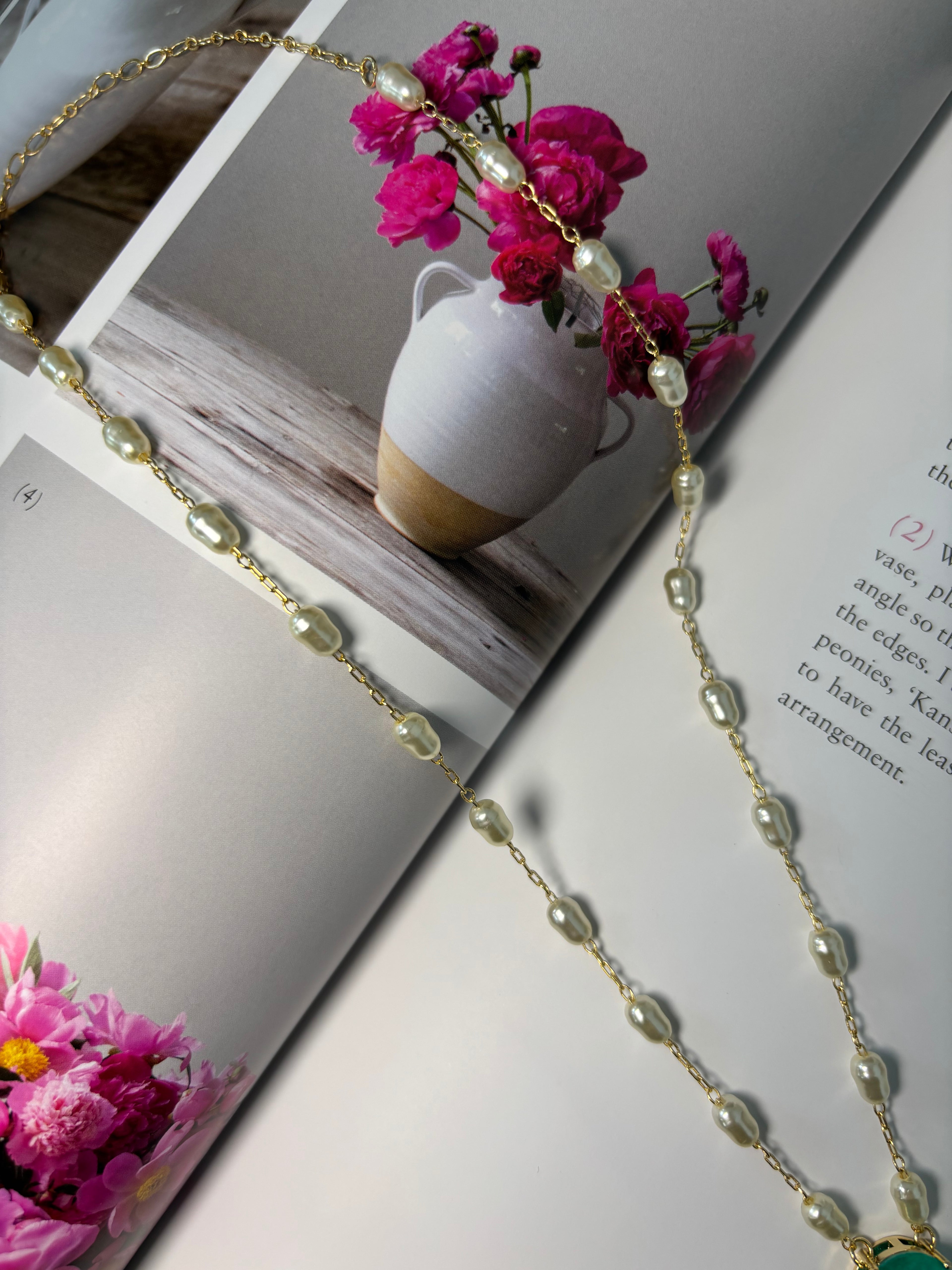 Paraiba Tourmaline and Pearl Necklace Set