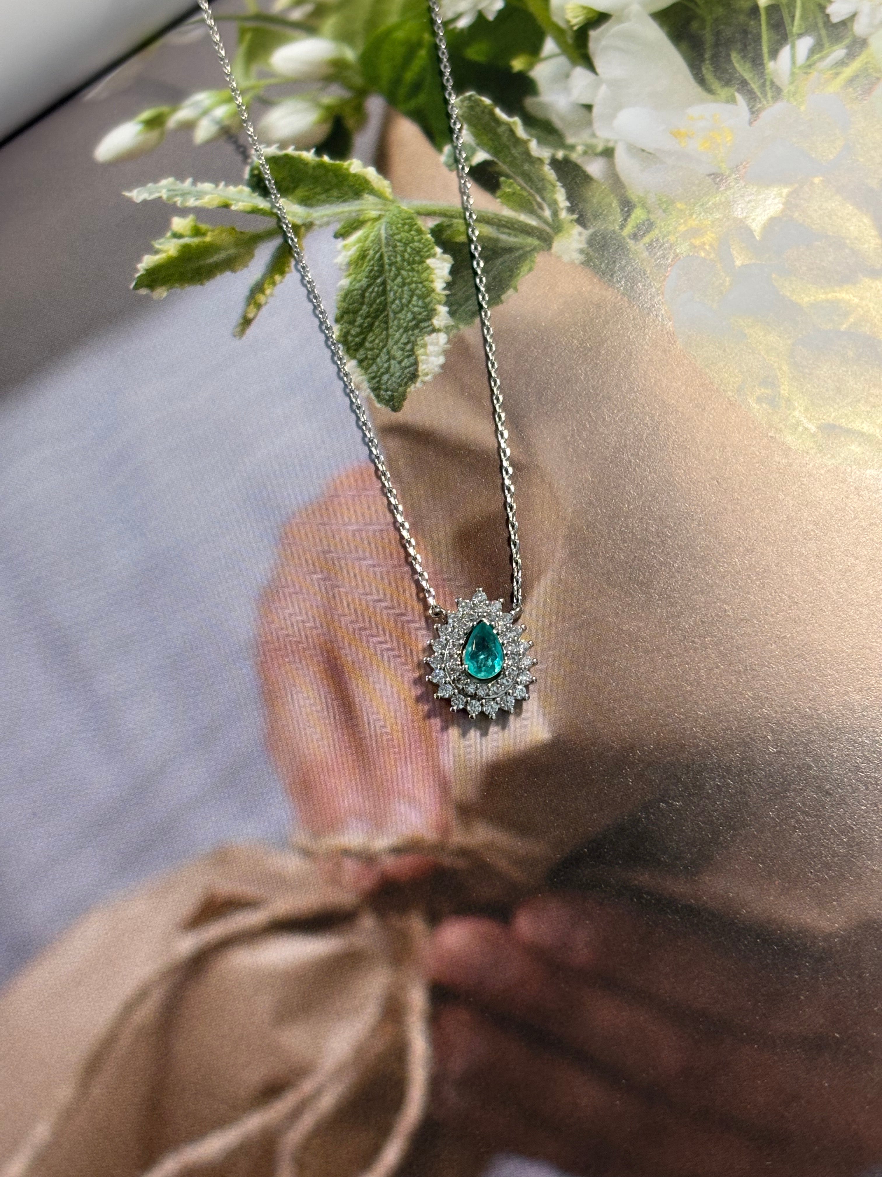 Turmaline Drop Necklace - Bella