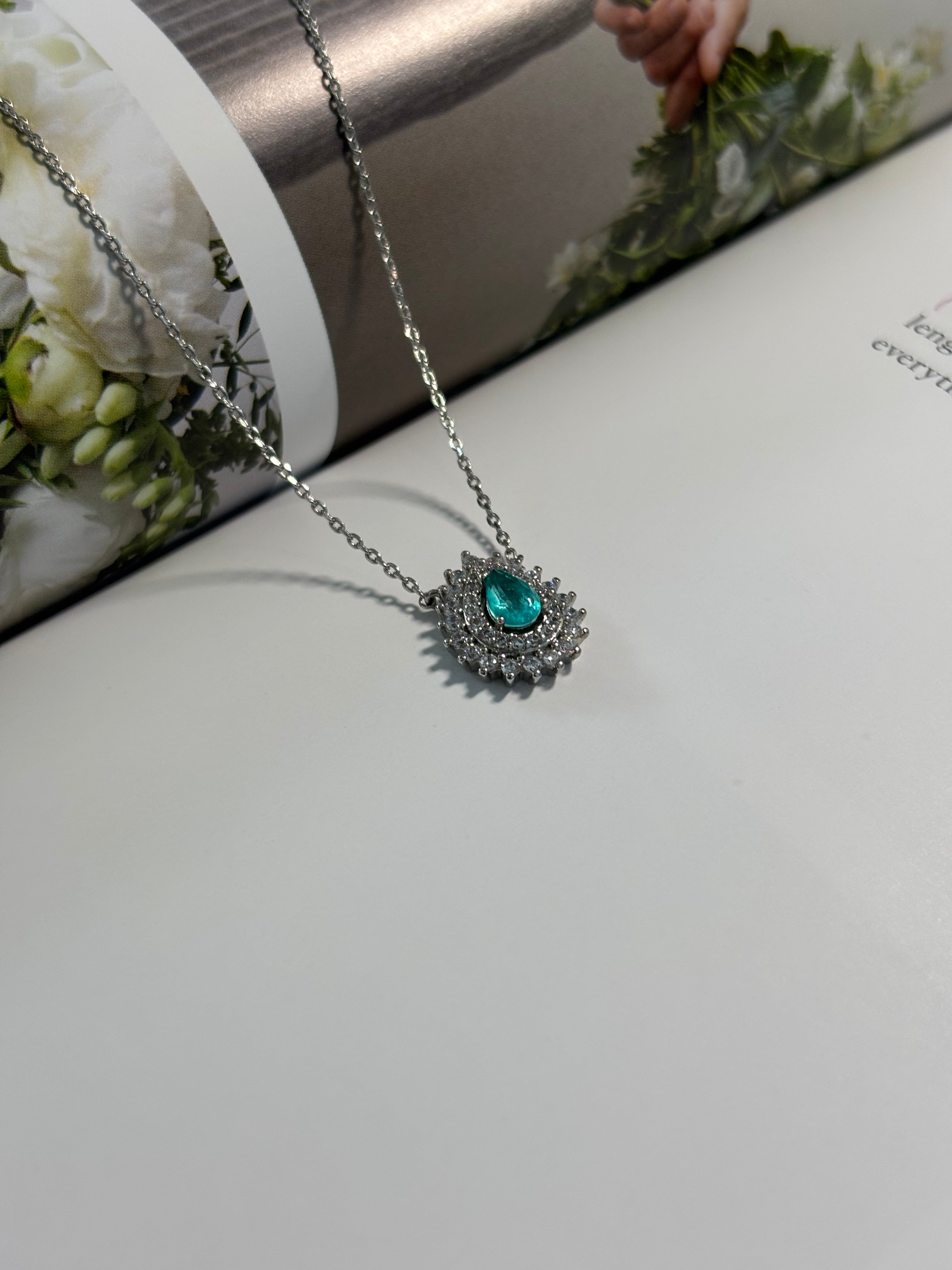 Turmaline Drop Necklace - Bella