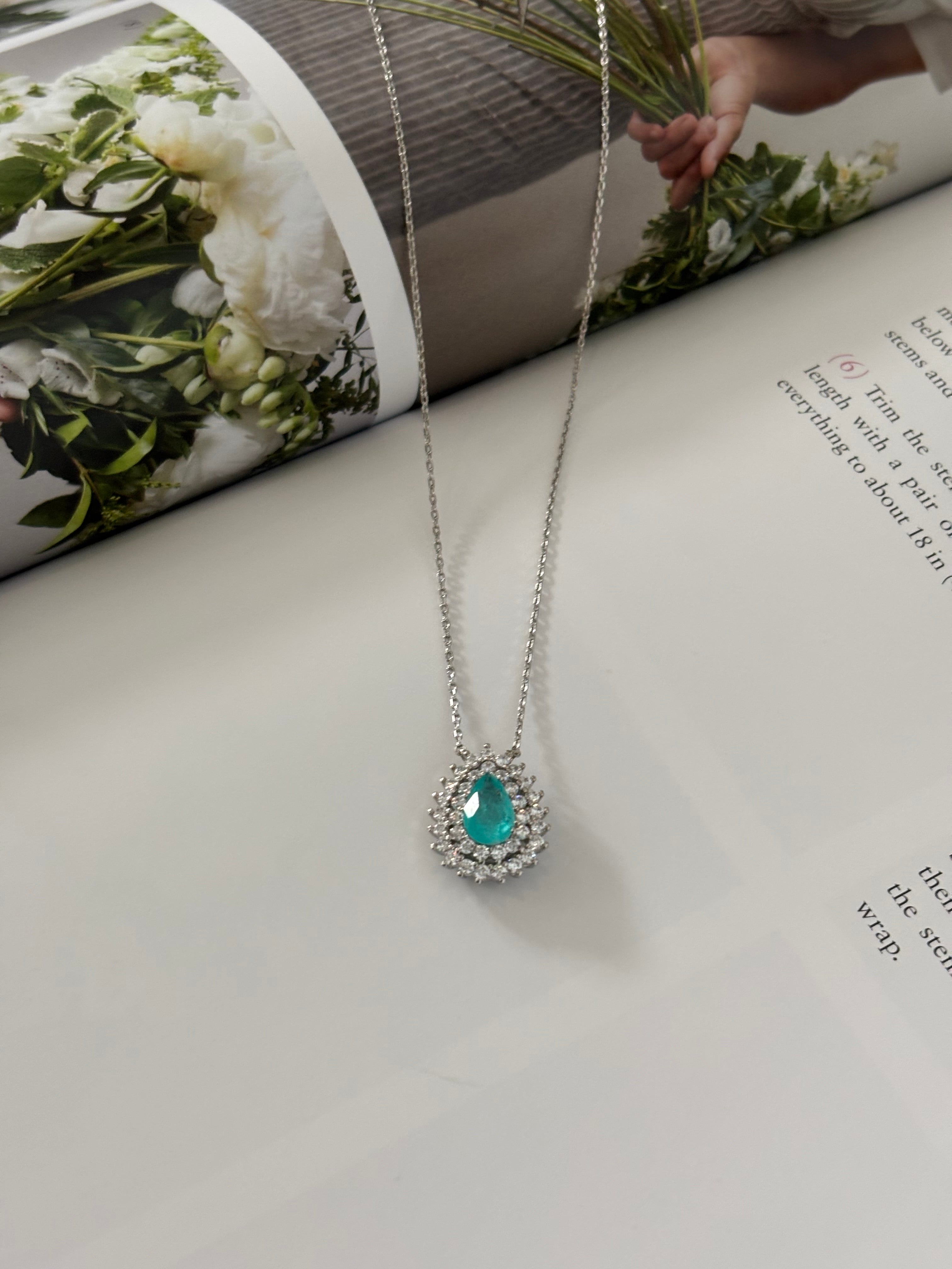 Turmaline Drop Necklace - Bella