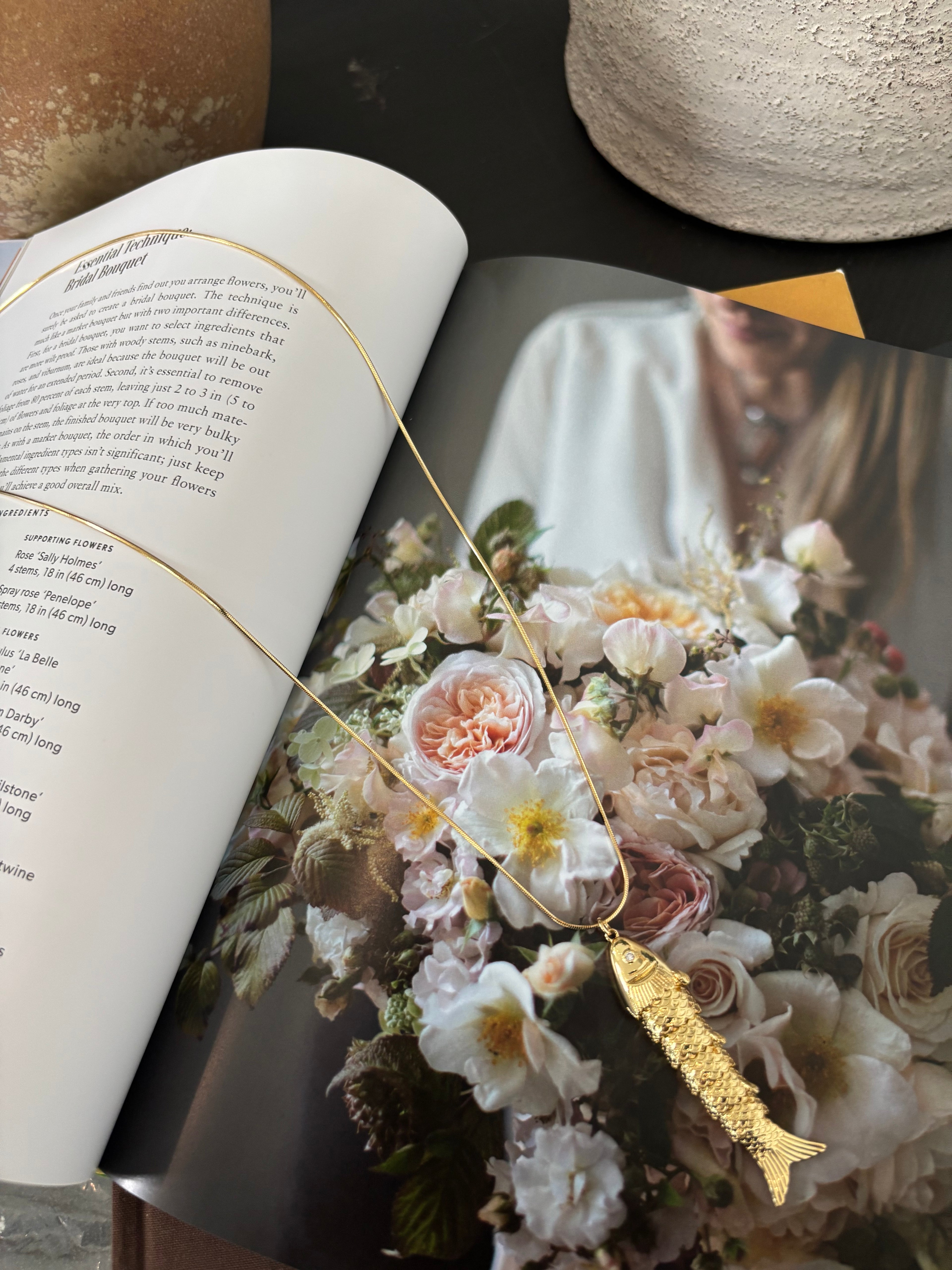 Golden Koi Lariat Necklace - Meridian