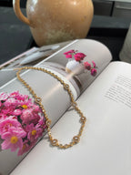 Choker Necklace Diamond Zircon Gold - Alira