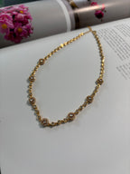 Choker Necklace Diamond Zircon Gold - Alira
