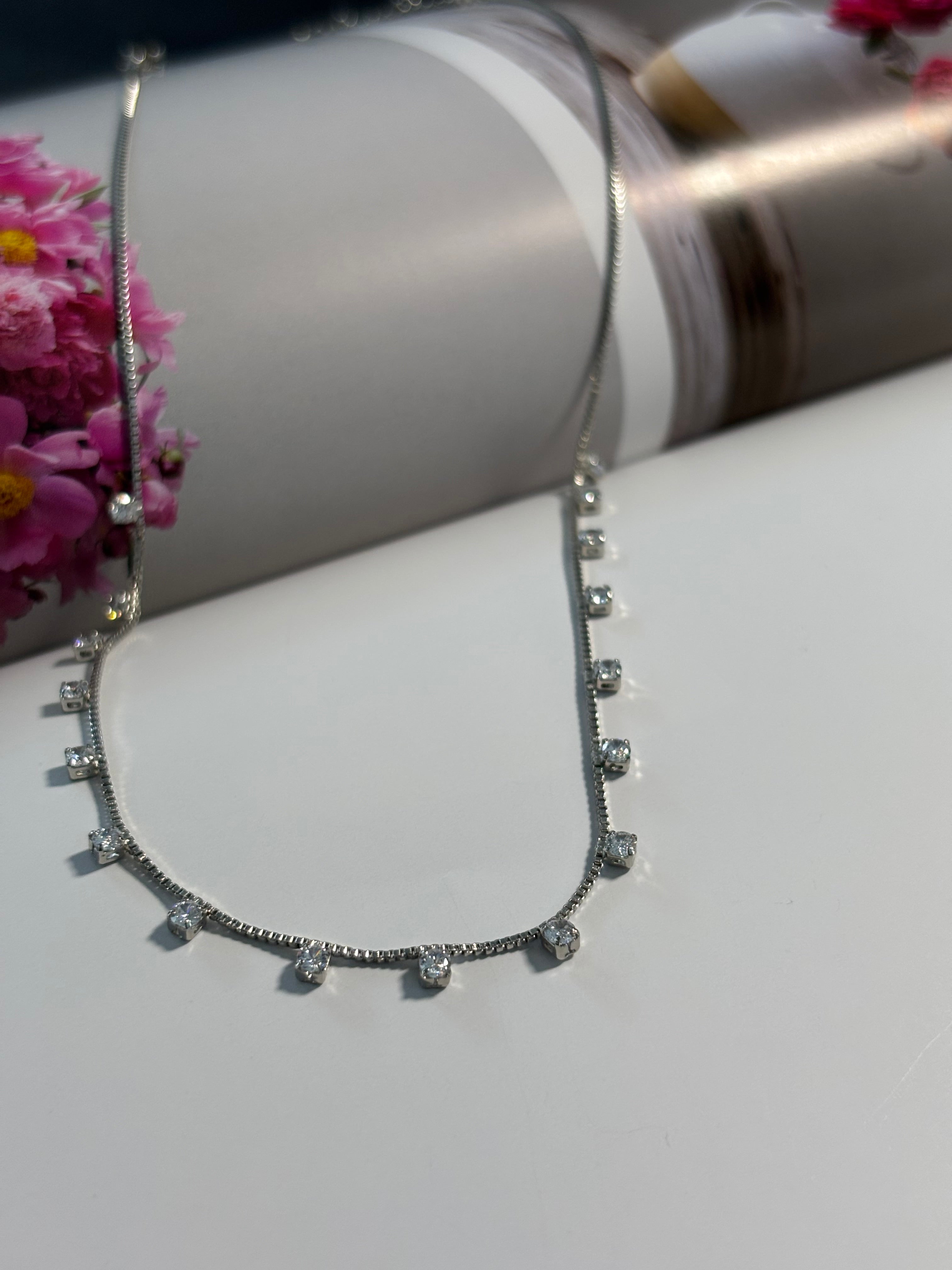 Choker Necklace Mini Diamond - Lune