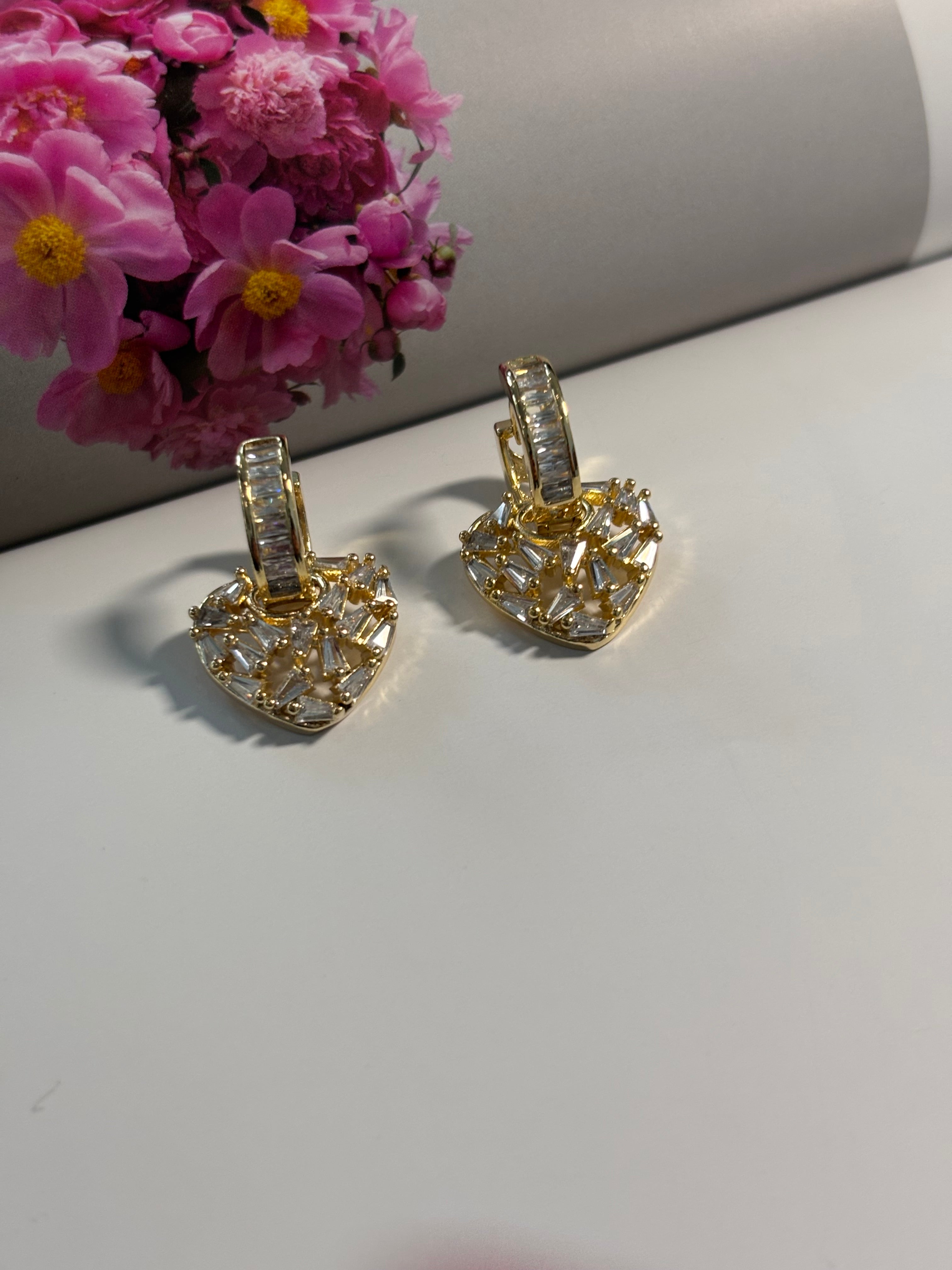 Heart Hoop Earrings - Lis