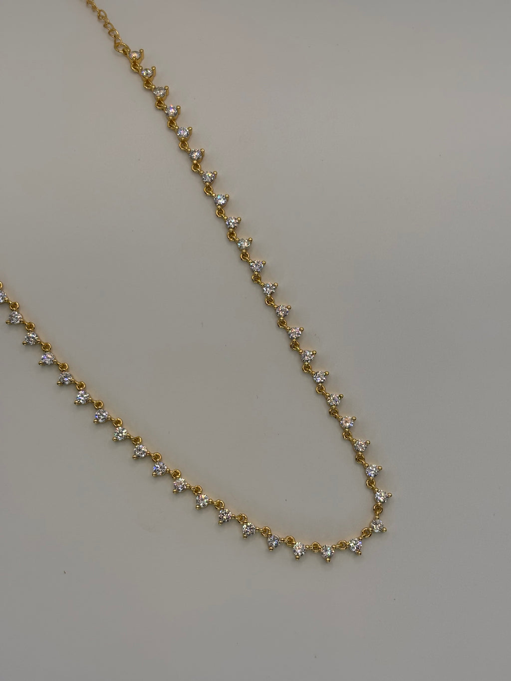 Diamond Choker Necklace Gold - Lys