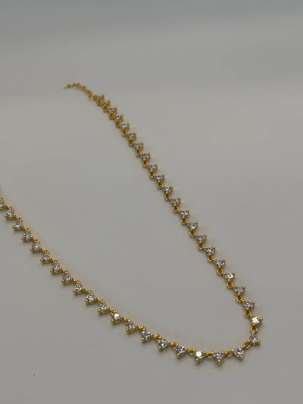 Diamond Choker Necklace Gold - Lys