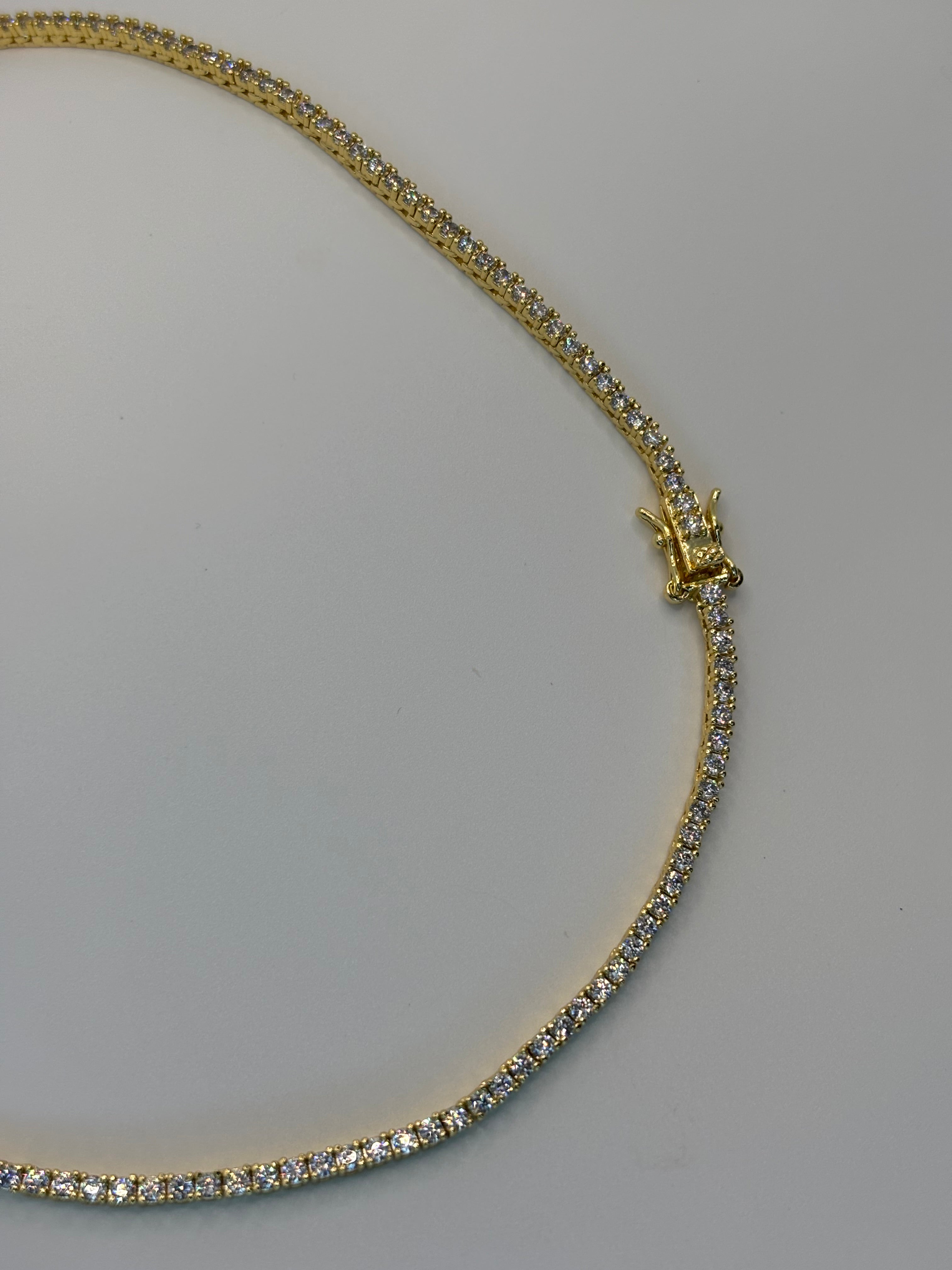 Riviera Choker Necklace Gold - Lumière