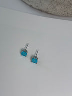 Blue Fusion Tourmaline Drop Earrings - Camellia
