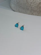 Blue Fusion Tourmaline Drop Earrings - Camellia