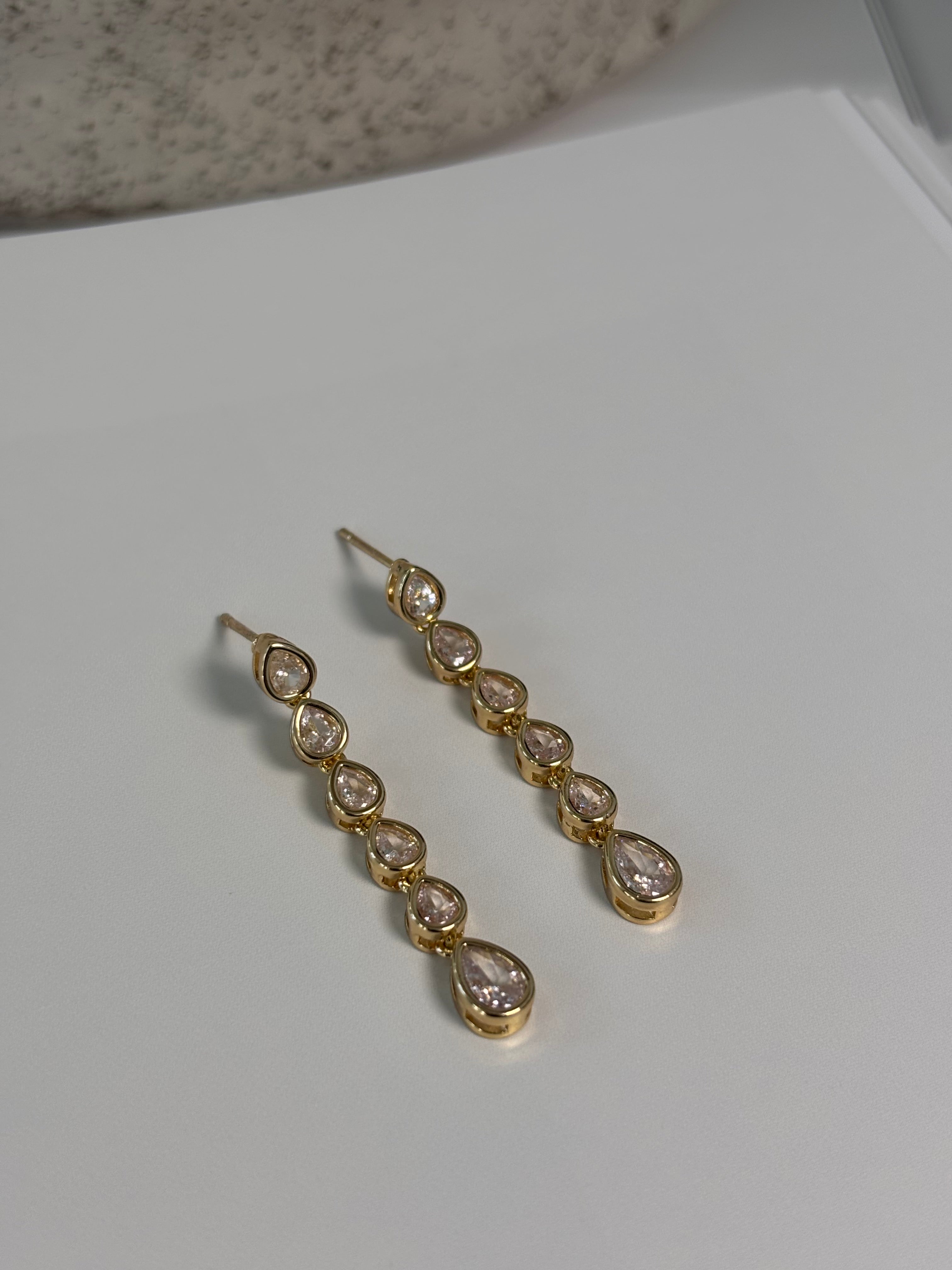 Golden Drop Earrings - Magnolia