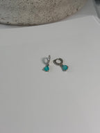 Blue Tourmaline Hoops Earring - Iris