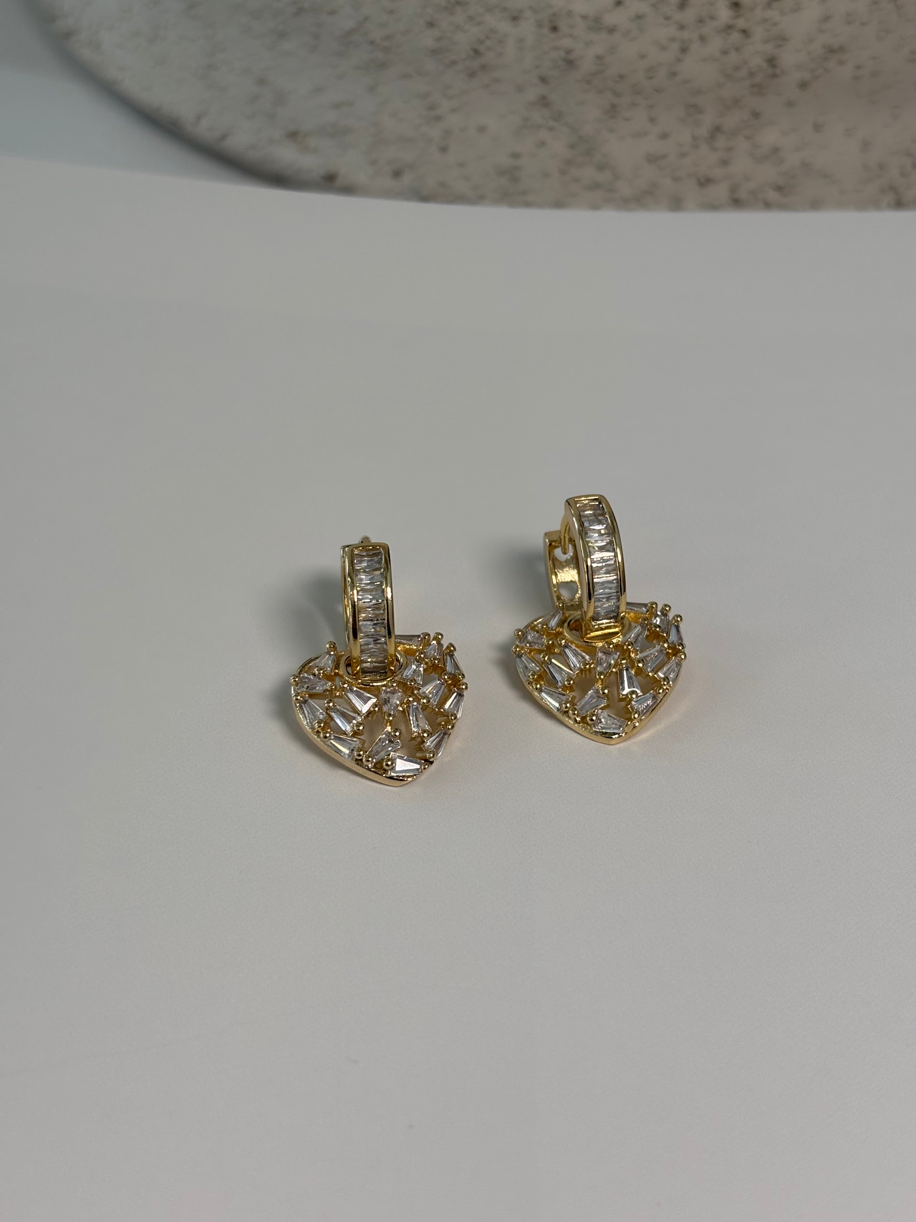 Heart Hoop Earrings - Lis