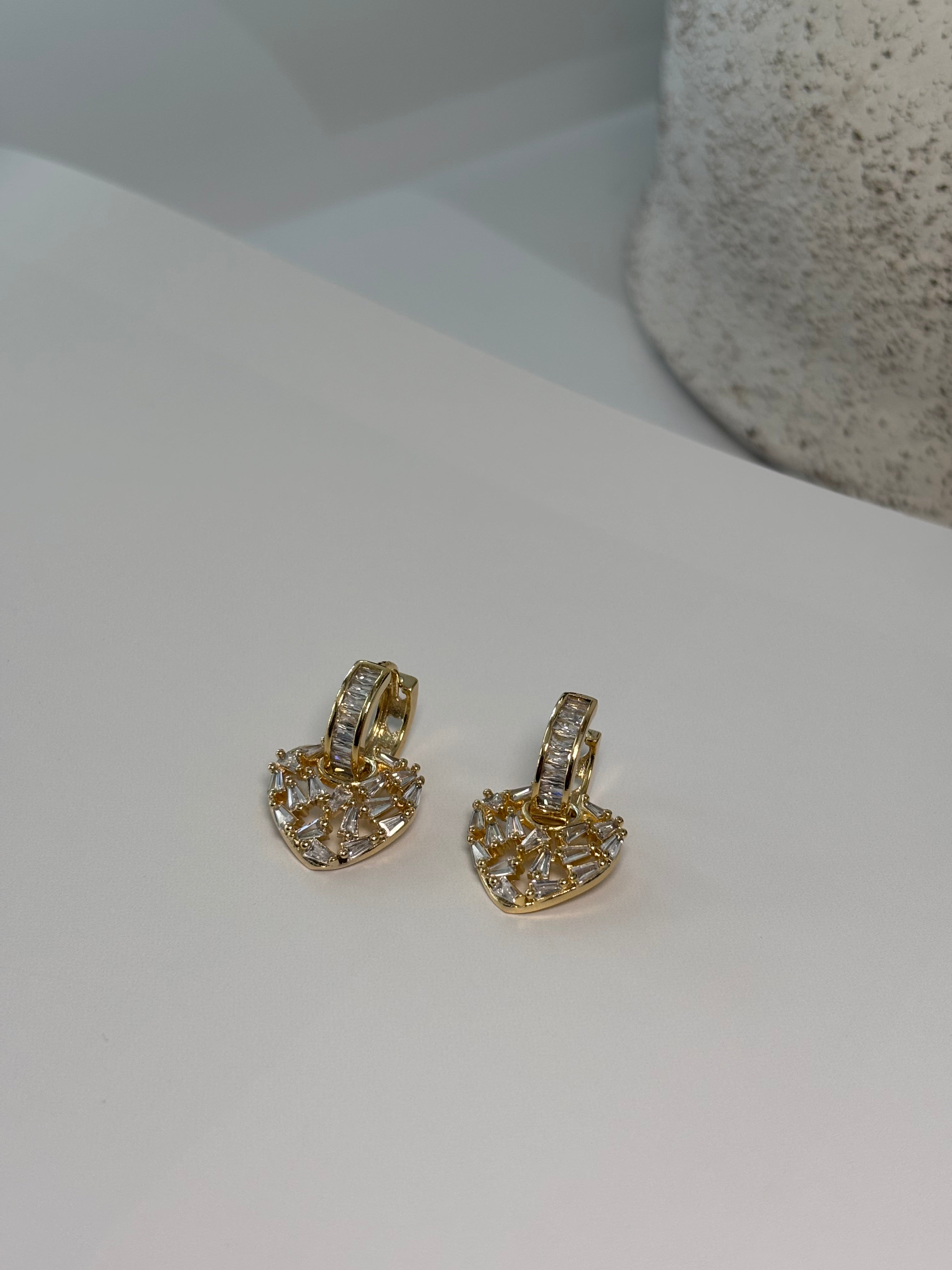 Heart Hoop Earrings - Lis