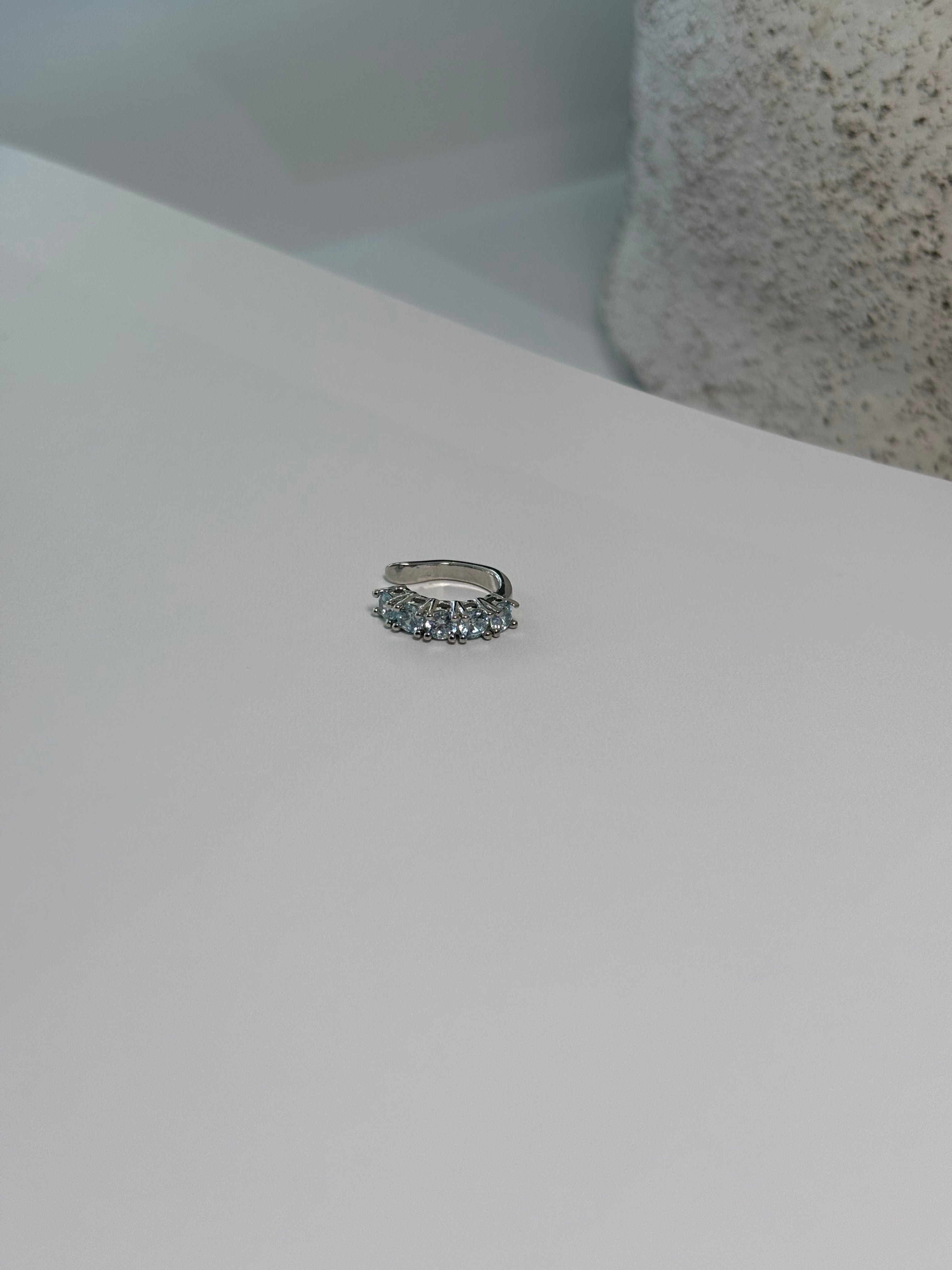 Adjustable Aquamarine Piercing - Amaris