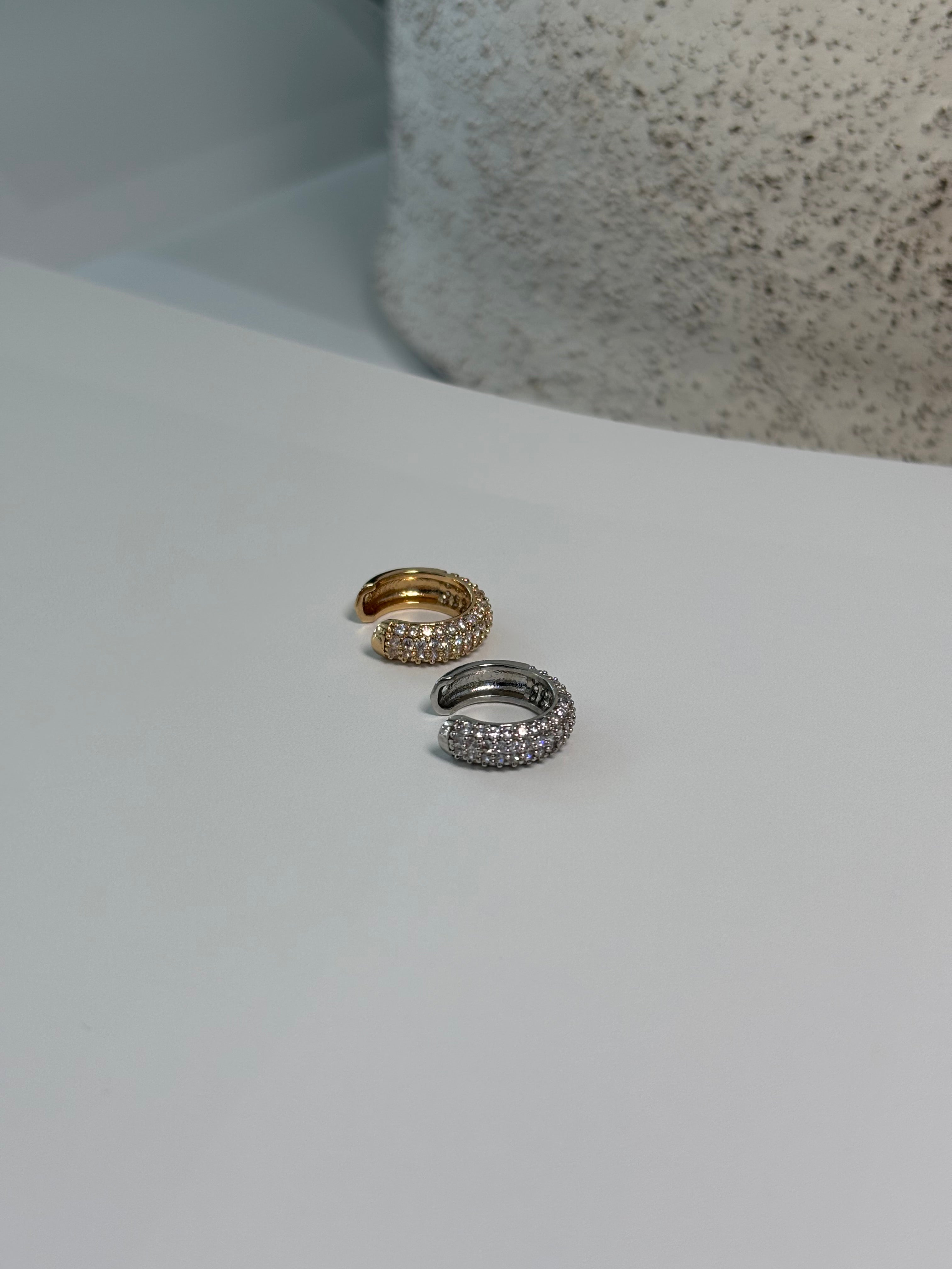 Adjustable Zirconia Diamond Piercing Gold - Amelie