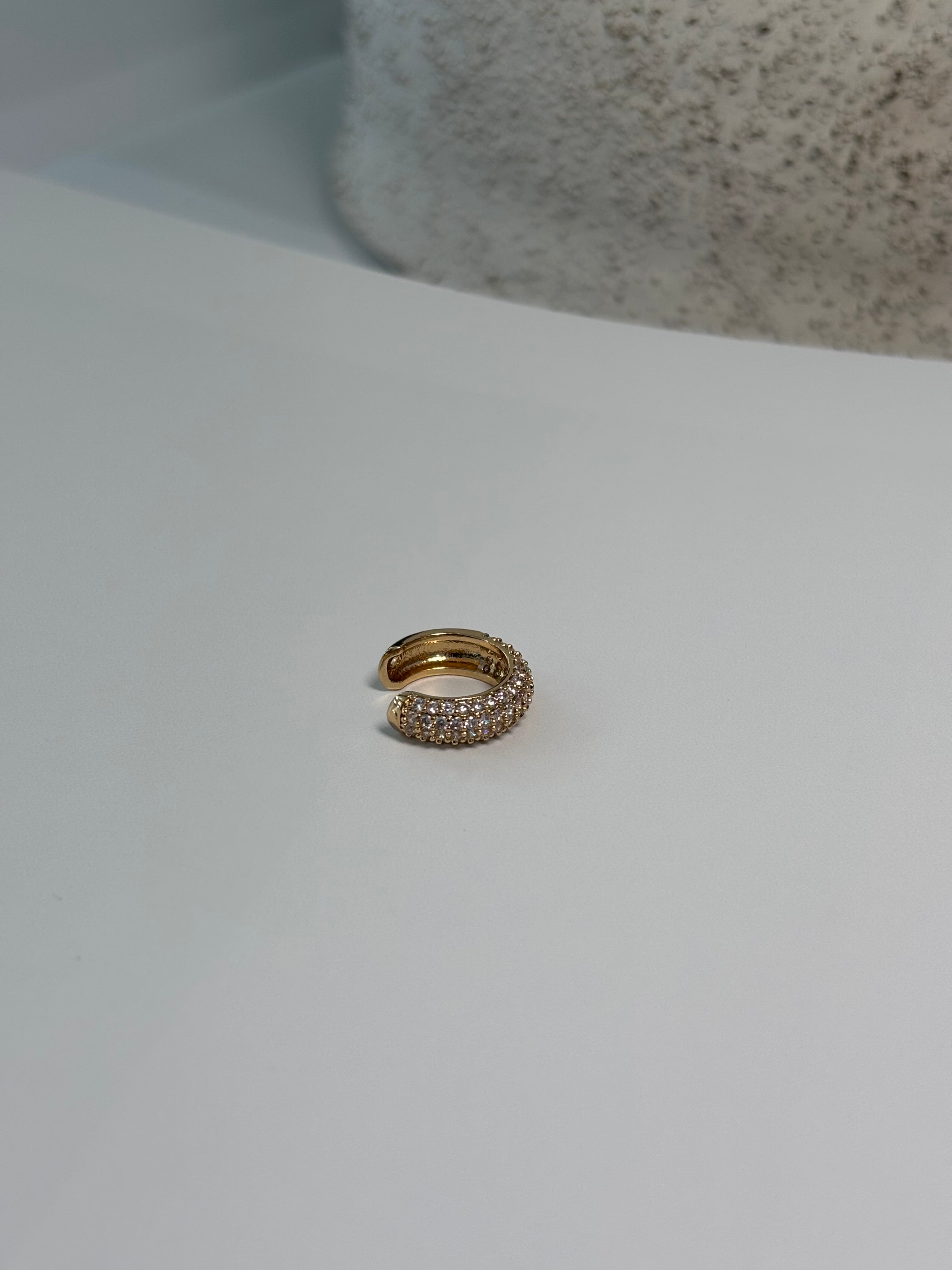 Adjustable Zirconia Diamond Piercing Gold - Amelie