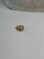 Golden Dahlia Adjustable Ring