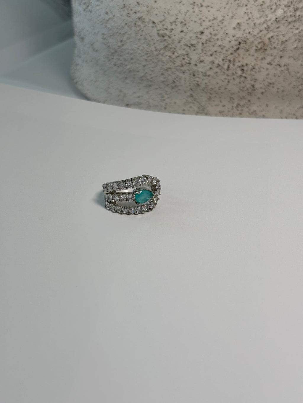 Adjustable Blue Tourmaline Ring - Celeste