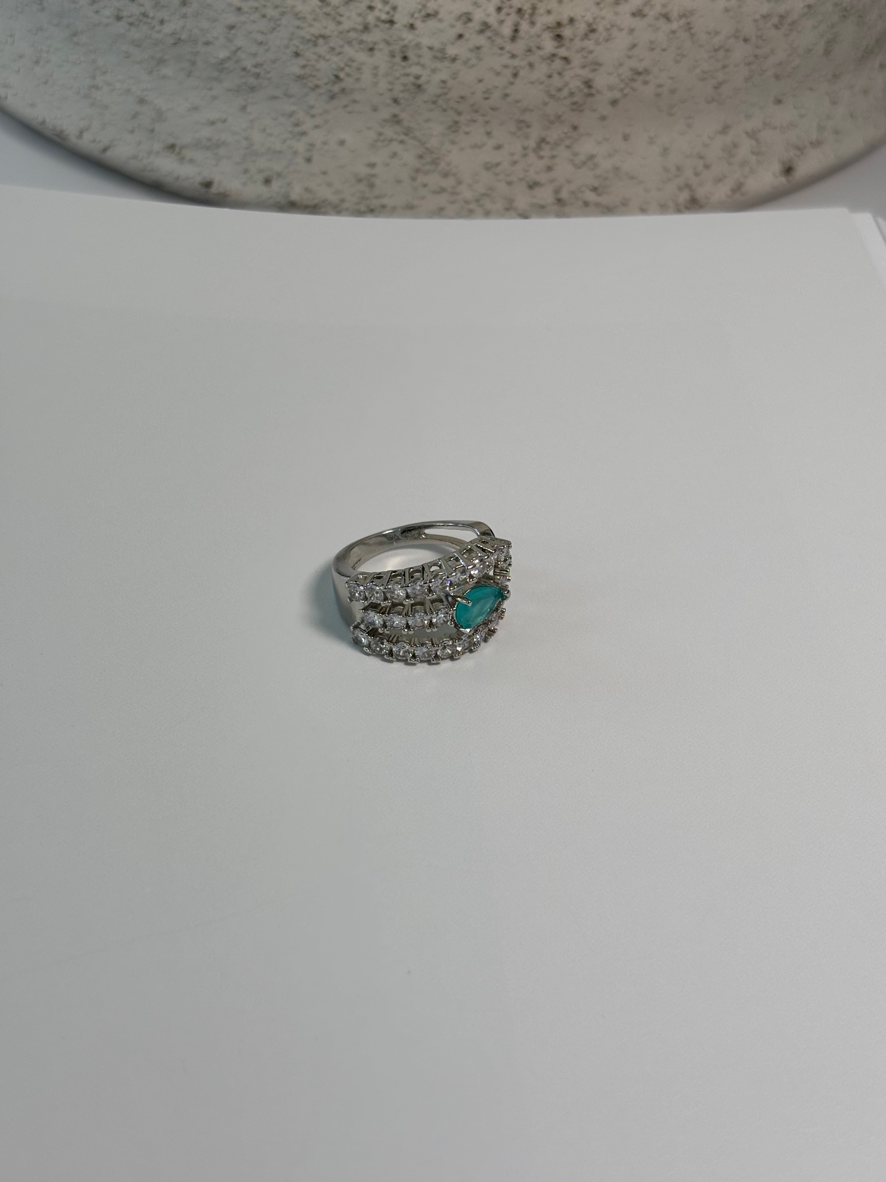 Adjustable Blue Tourmaline Ring - Celeste