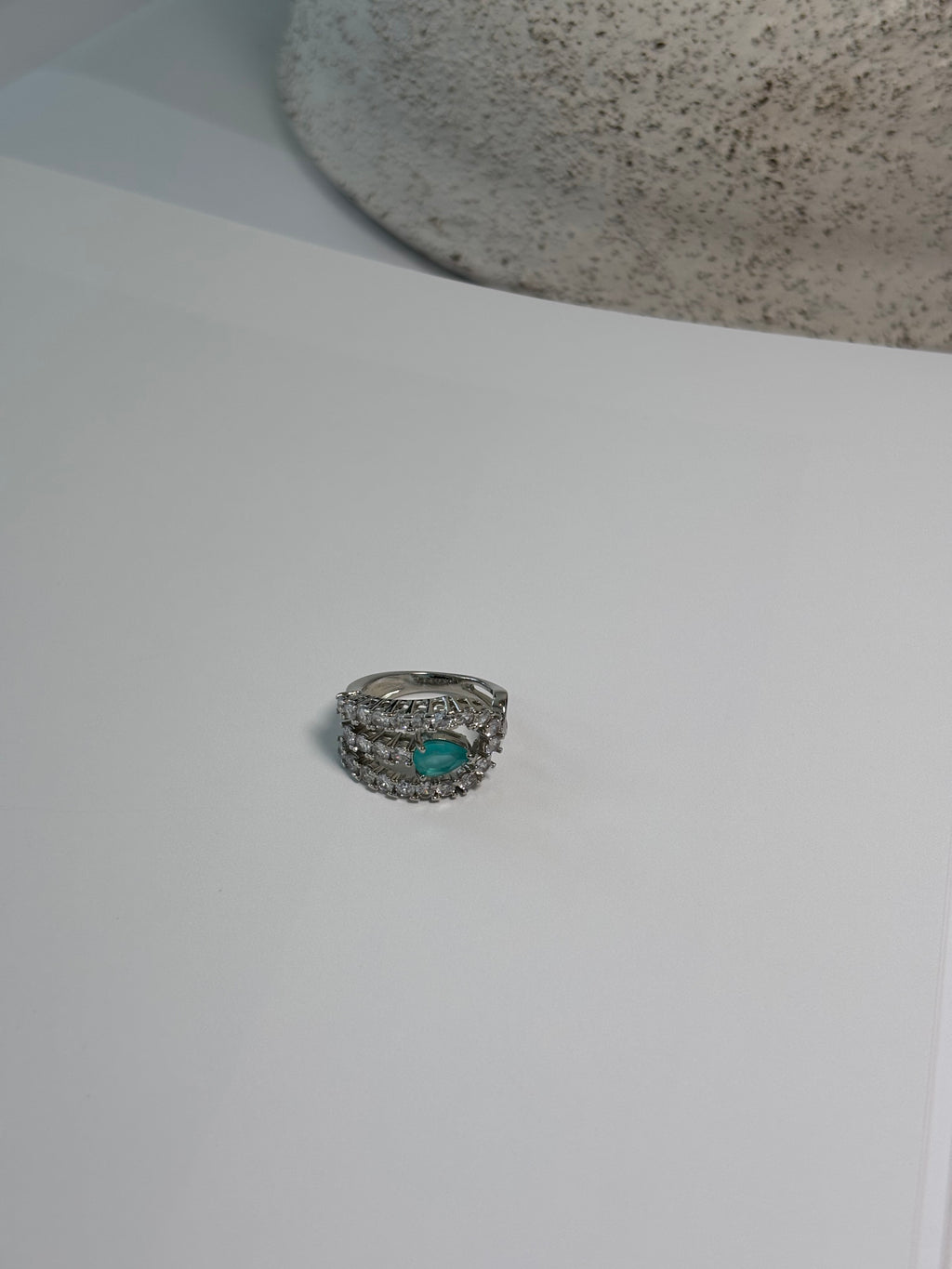 Adjustable Blue Tourmaline Ring - Celeste