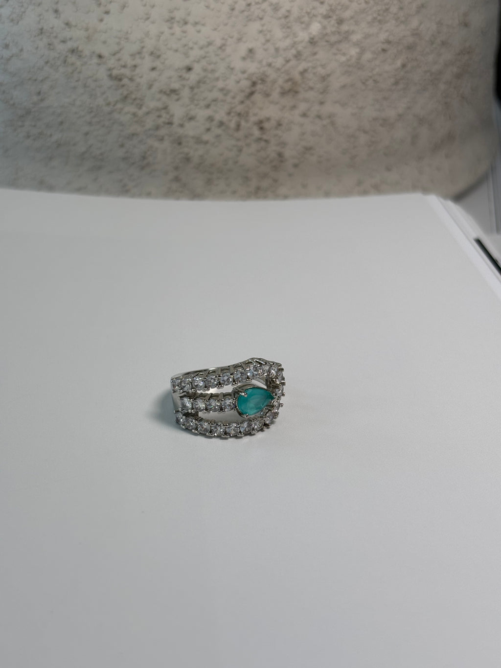 Adjustable Blue Tourmaline Ring - Celeste