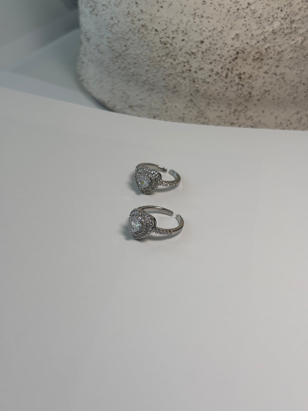 Adjustable Heart Diamond Ring - Rosalie