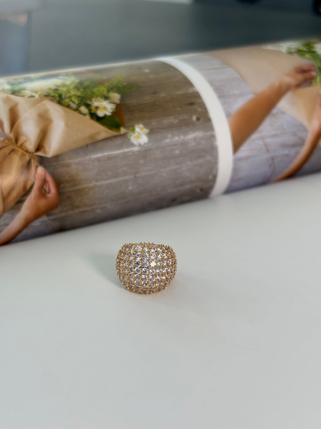 Adjustable Diamond Zirconia Piercing Gold - Noar